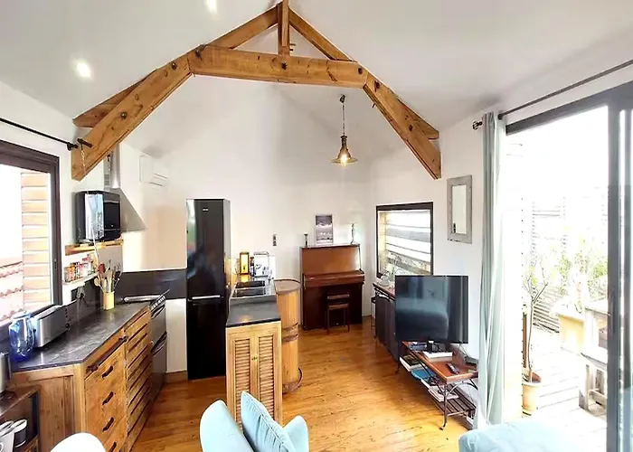 بيت للعطل Charmante Maison-chalet, Velos Et Jacuzzi آركاشو