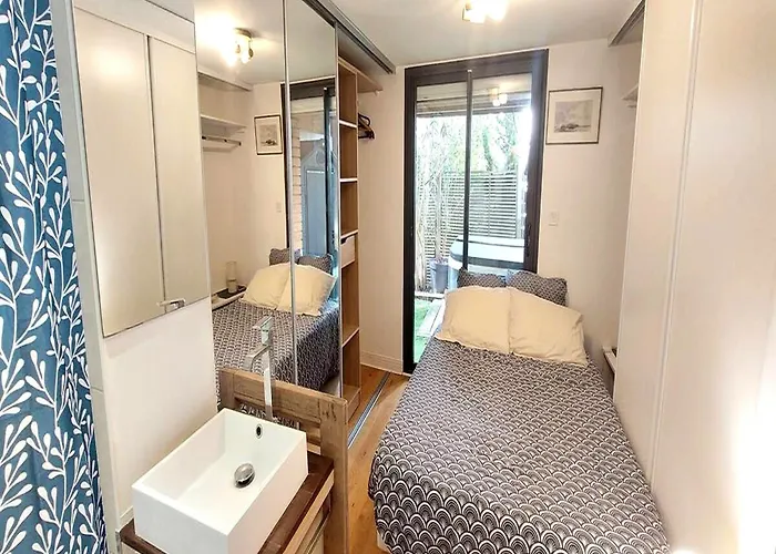 Charmante Maison-chalet, Velos Et Jacuzzi 펜션 아르카숑